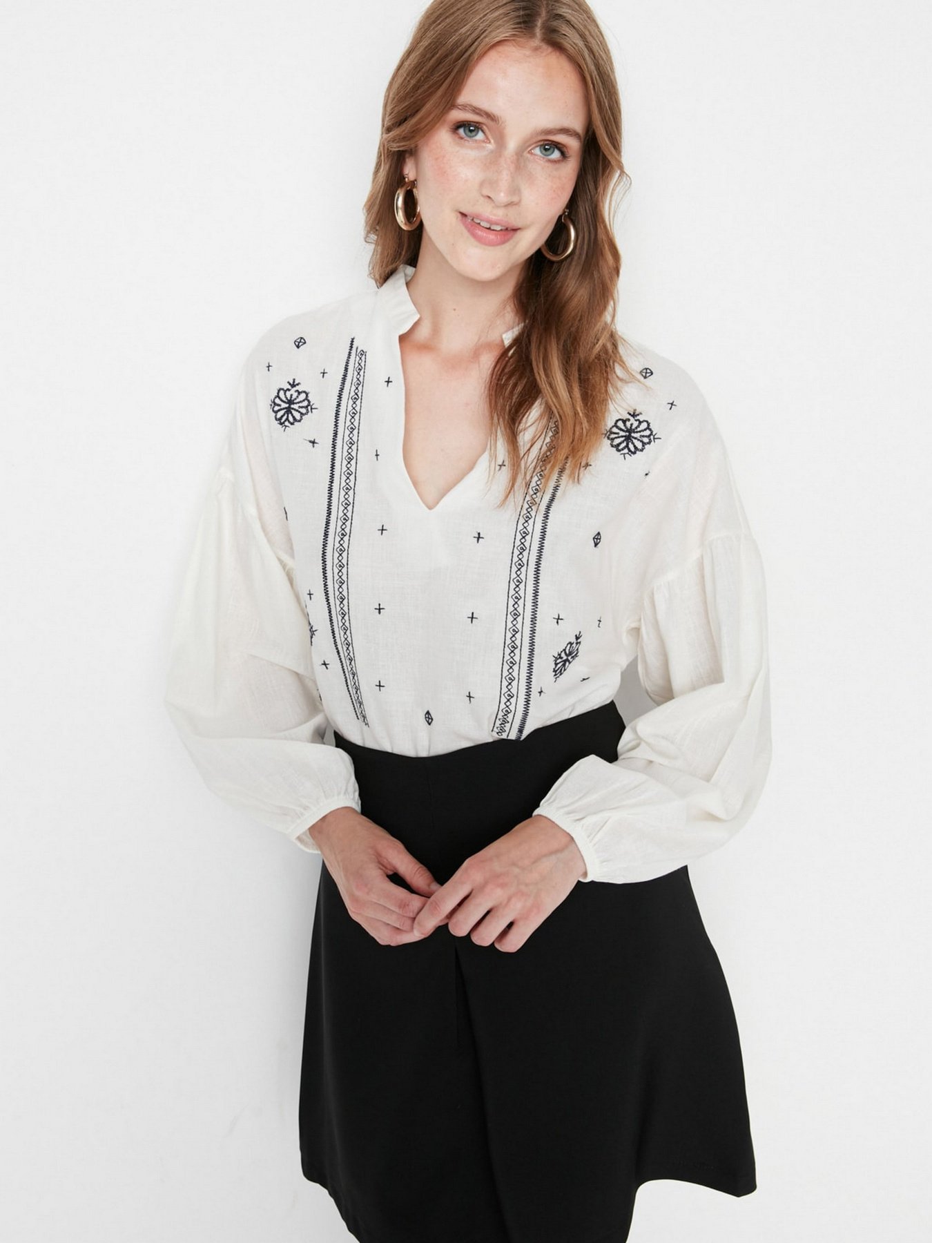 Блуза Trendyol модель TWOSS20BZ0284/Beyaz Фото