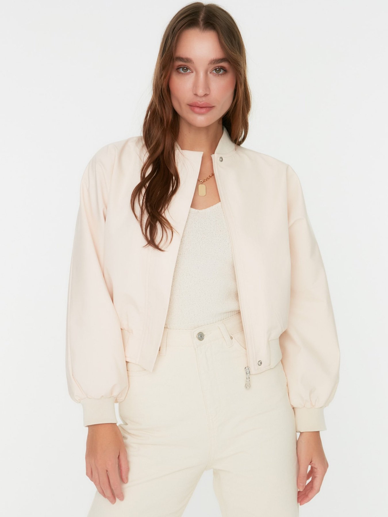 Бомбер Trendyol модель TWOSS22MO0099/Bej Фото