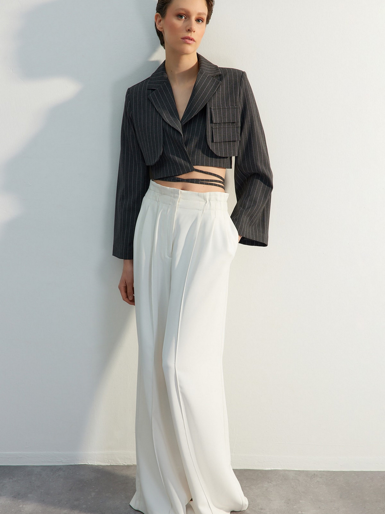 Блейзер Trendyol модель TWOSS23BC00123/Gri Фото