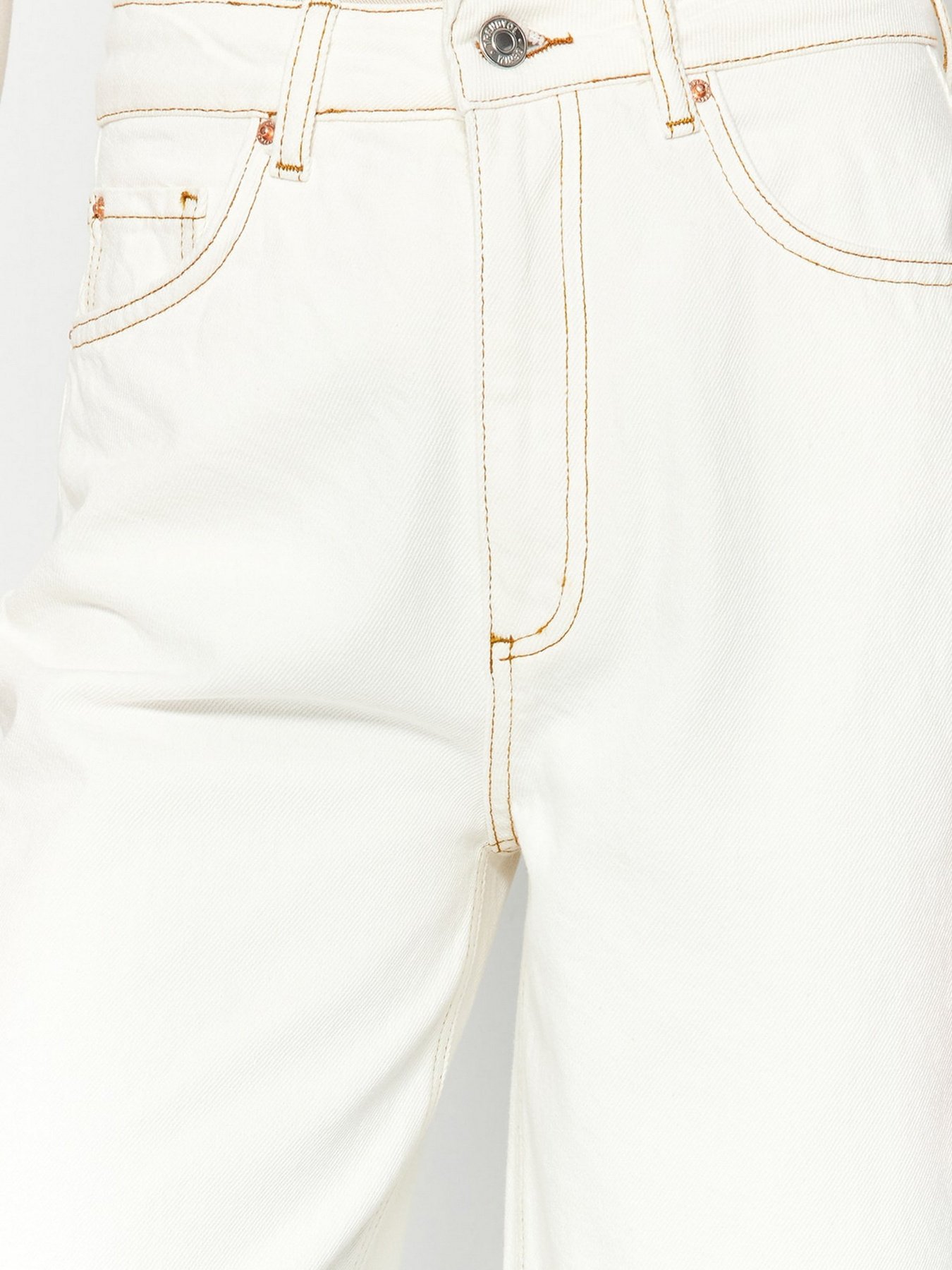 Широкі джинси Trendyol модель TWOSS23JE00295/Beyaz Фото