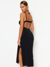 Платье миди Trendyol модель TBESS23EL00116/Siyah Фото