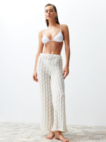 Брюки палаццо Trendyol модель TBESS24PL00001/Beyaz*001 Фото