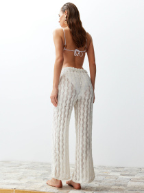 Брюки палаццо Trendyol модель TBESS24PL00001/Beyaz*001 Фото
