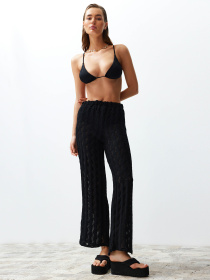 Штани палаццо Trendyol модель TBESS24PL00001/Siyah*001 Фото