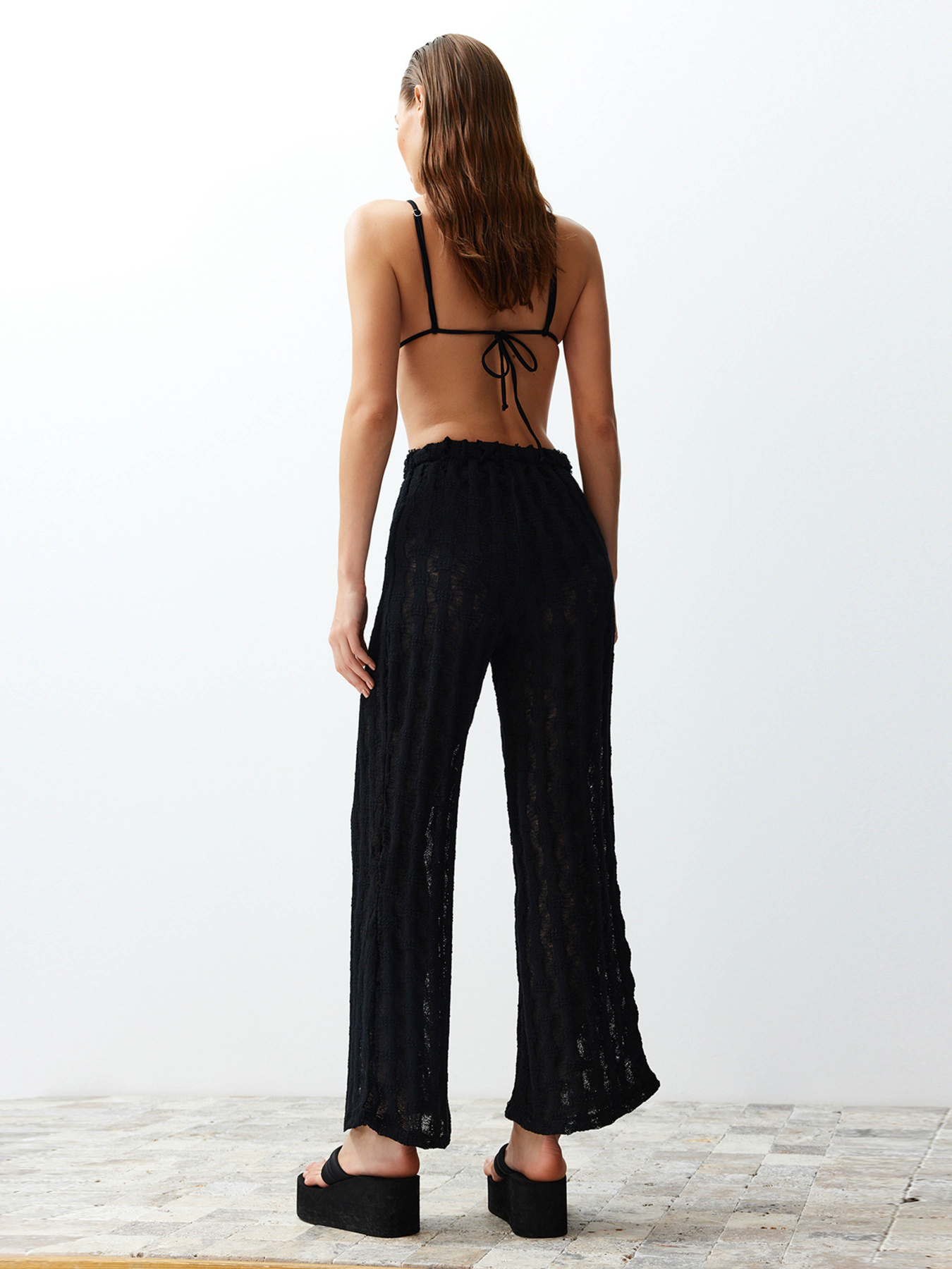 Палаццо Trendyol модель TBESS24PL00001/Siyah*001 Фото