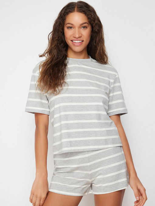 Пижама Trendyol модель THMSS24PT00061/Gri Фото