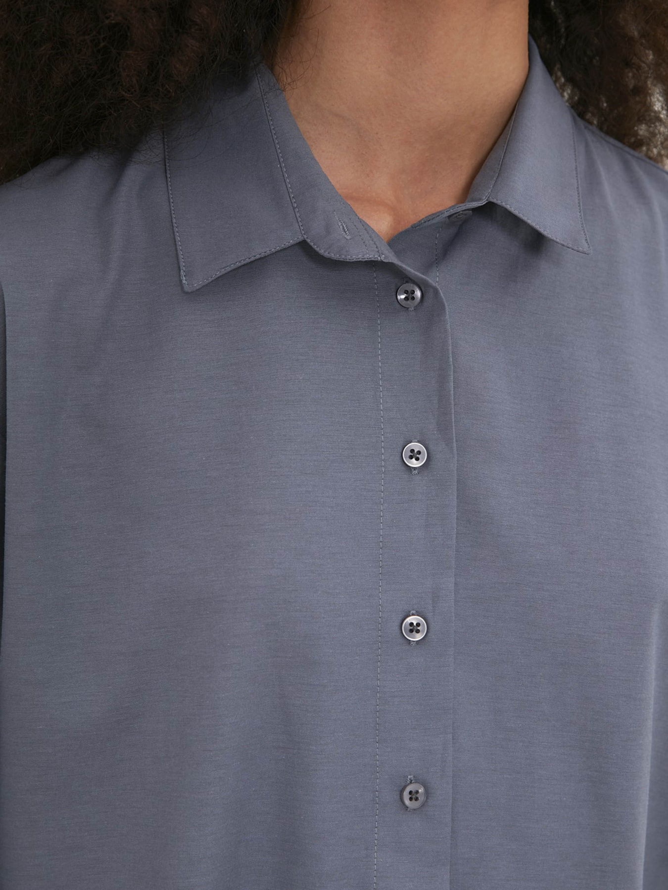 Рубашка повседневная Trendyol модель TWOAW20GO0107/Antrasit Фото