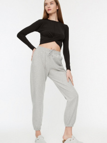 Брюки повседневные Trendyol модель TWOAW21EA0168/Gri Фото