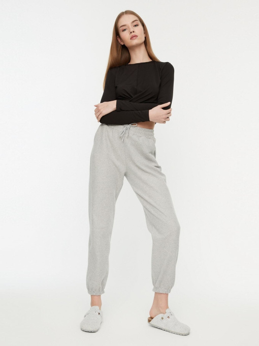 Повсякденні штани Trendyol модель TWOAW21EA0168/Gri Фото