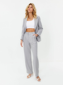 Брюки классические Trendyol модель TWOAW23PL00401/Gri Фото