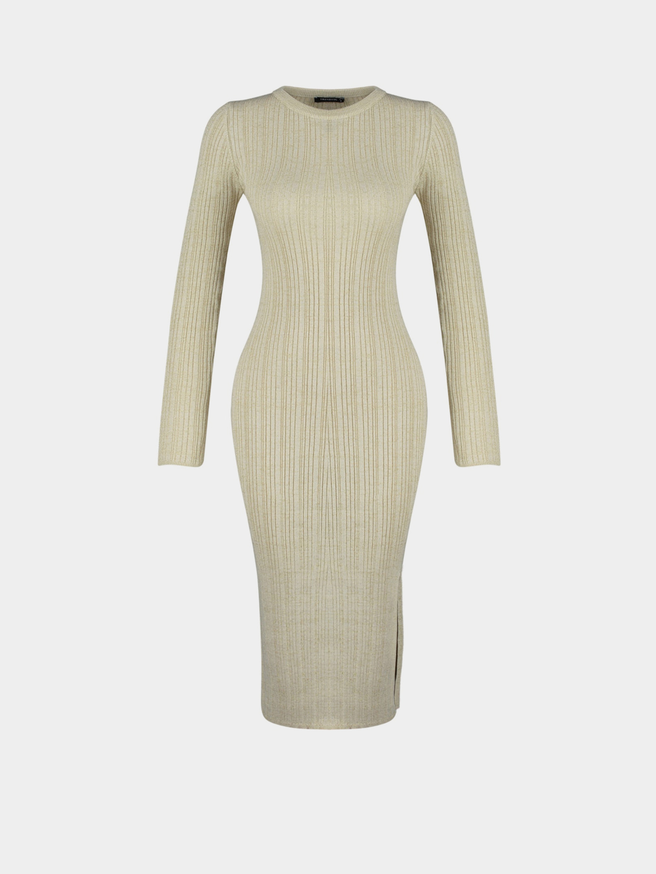 Платье миди Trendyol модель TWOAW24EL00047/Bej Фото