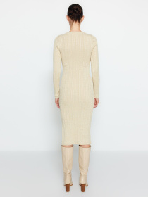 Платье миди Trendyol модель TWOAW24EL00047/Bej Фото