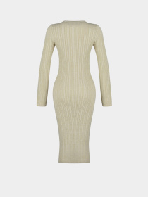 Платье миди Trendyol модель TWOAW24EL00047/Bej Фото