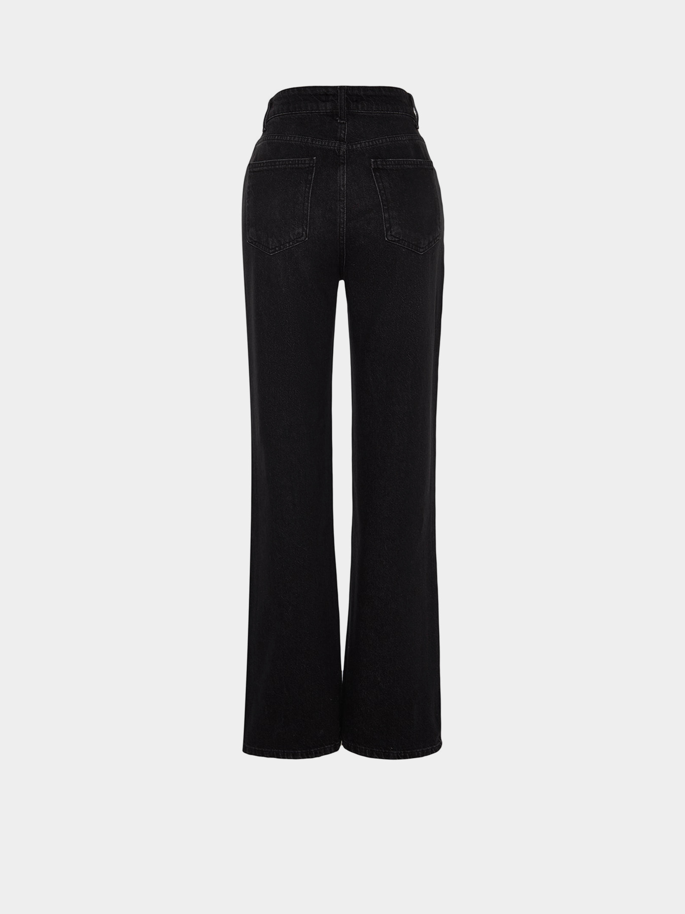 Широкі джинси Trendyol модель TWOAW24JE00073/Siyah Фото