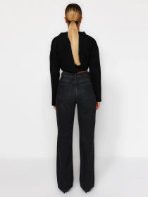 Широкі джинси Trendyol модель TWOAW24JE00073/Siyah Фото