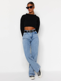 Широкі джинси Trendyol модель TWOAW24JE00074/Acik Mavi Фото