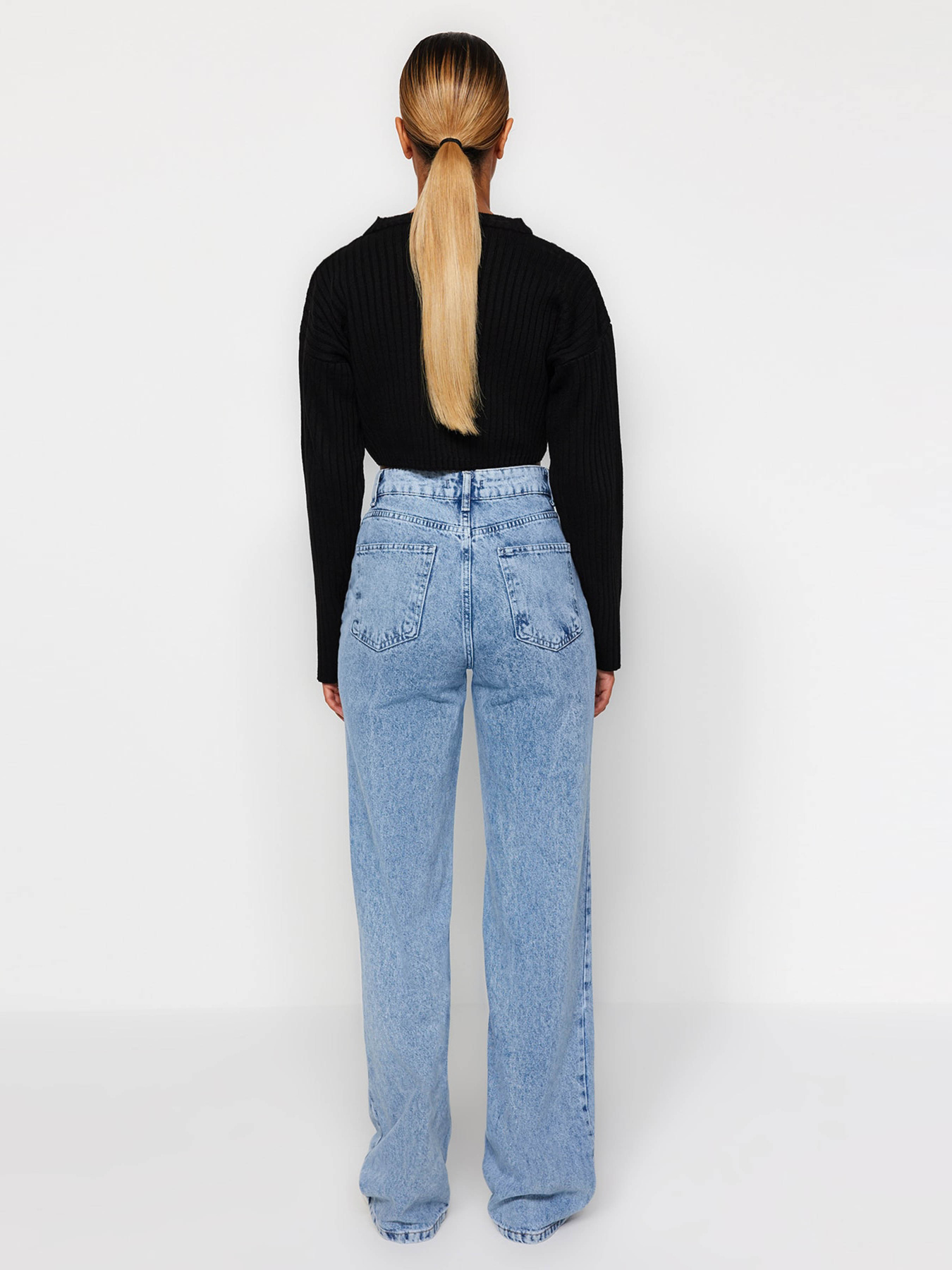 Широкие джинсы Trendyol модель TWOAW24JE00074/Acik Mavi Фото