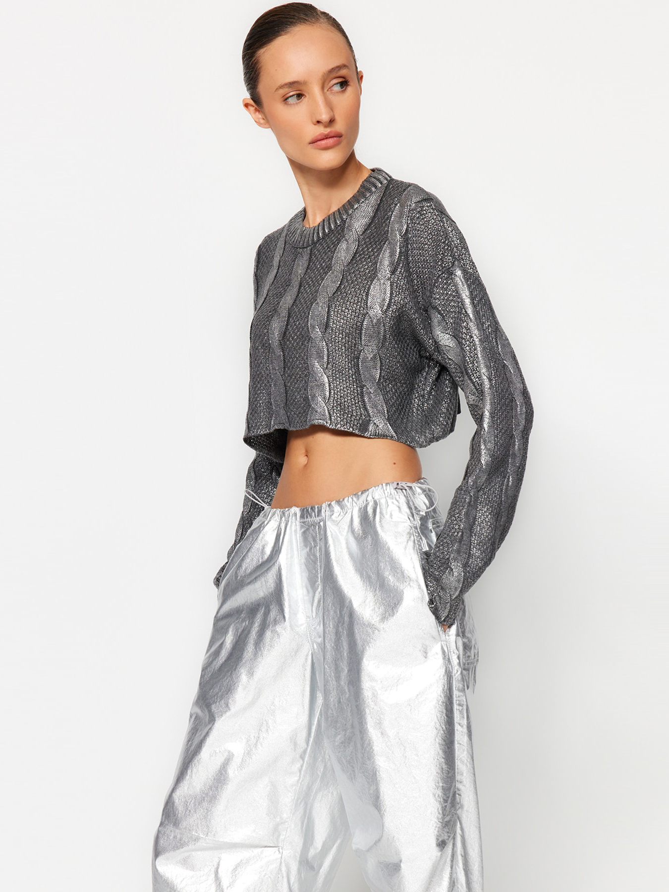 Джемпер Trendyol модель TWOAW24KZ01074/Antrasit Фото