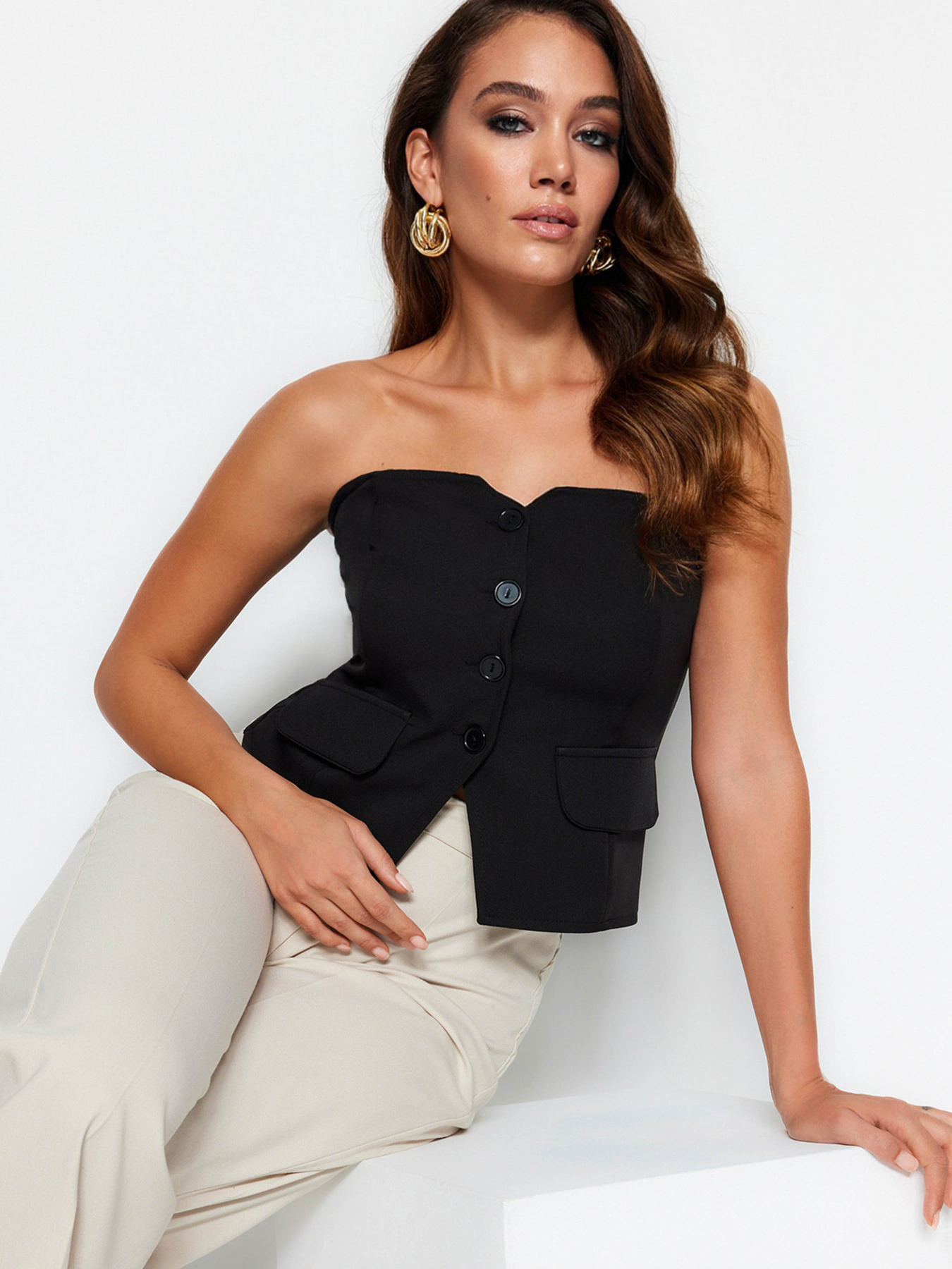 Корсет Trendyol модель TWOAW24YE00034/Siyah Фото