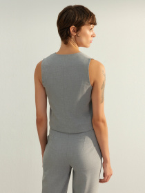 Класичний жилет Trendyol модель TWOAW24YE00061/Gri Фото