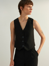Классический жилет Trendyol модель TWOAW24YE00061/Siyah Фото