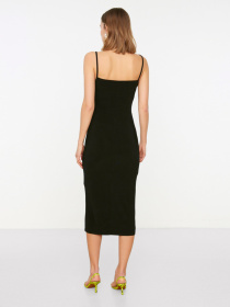 Платье миди Trendyol модель TWOSS19AD0020/Siyah Фото