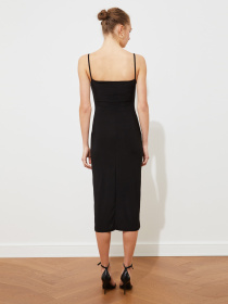 Платье миди Trendyol модель TWOSS19AD0020/Siyah Платье миди Trendyol модель TWOSS19AD0020/Siyah Фото