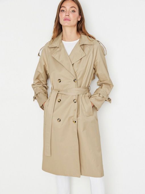 Тренч Trendyol Модель TWOSS20TR0012/Bej Фото