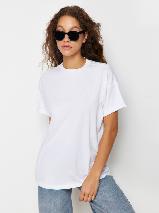 Футболка Trendyol Модель TWOSS20TS0134/Beyaz Фото