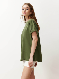 Футболка Trendyol модель TWOSS20TS0134/Haki Фото