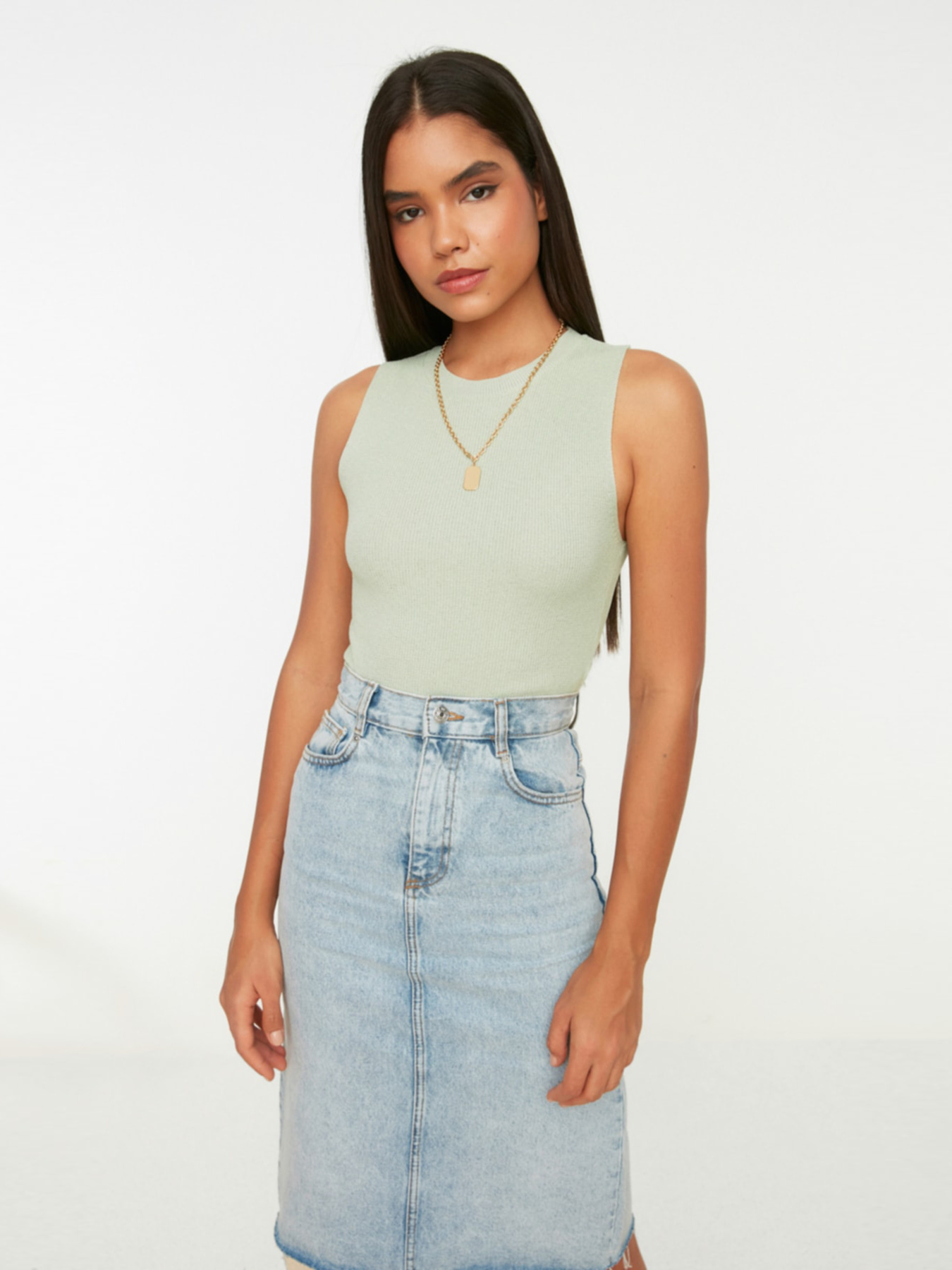 Майка Trendyol модель TWOSS21BZ0098/Mint Фото