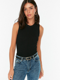 Майка Trendyol модель TWOSS21BZ0098/Siyah Майка Trendyol модель TWOSS21BZ0098/Siyah Фото