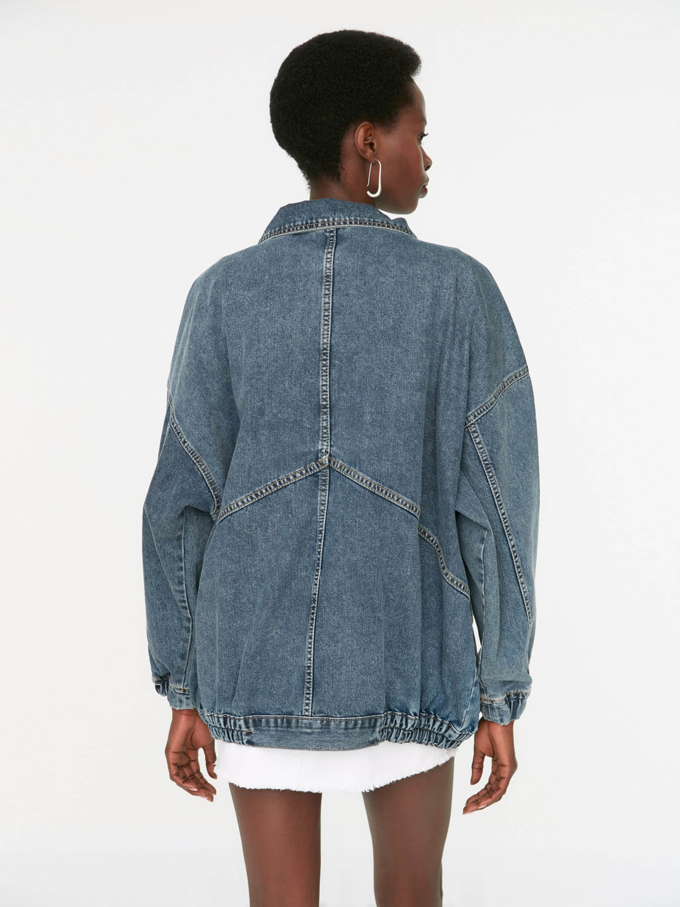 Джинсова куртка Trendyol модель TWOSS21CE0289/Koyu Mavi Фото