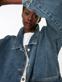 Джинсова куртка Trendyol модель TWOSS21CE0289/Koyu Mavi Фото