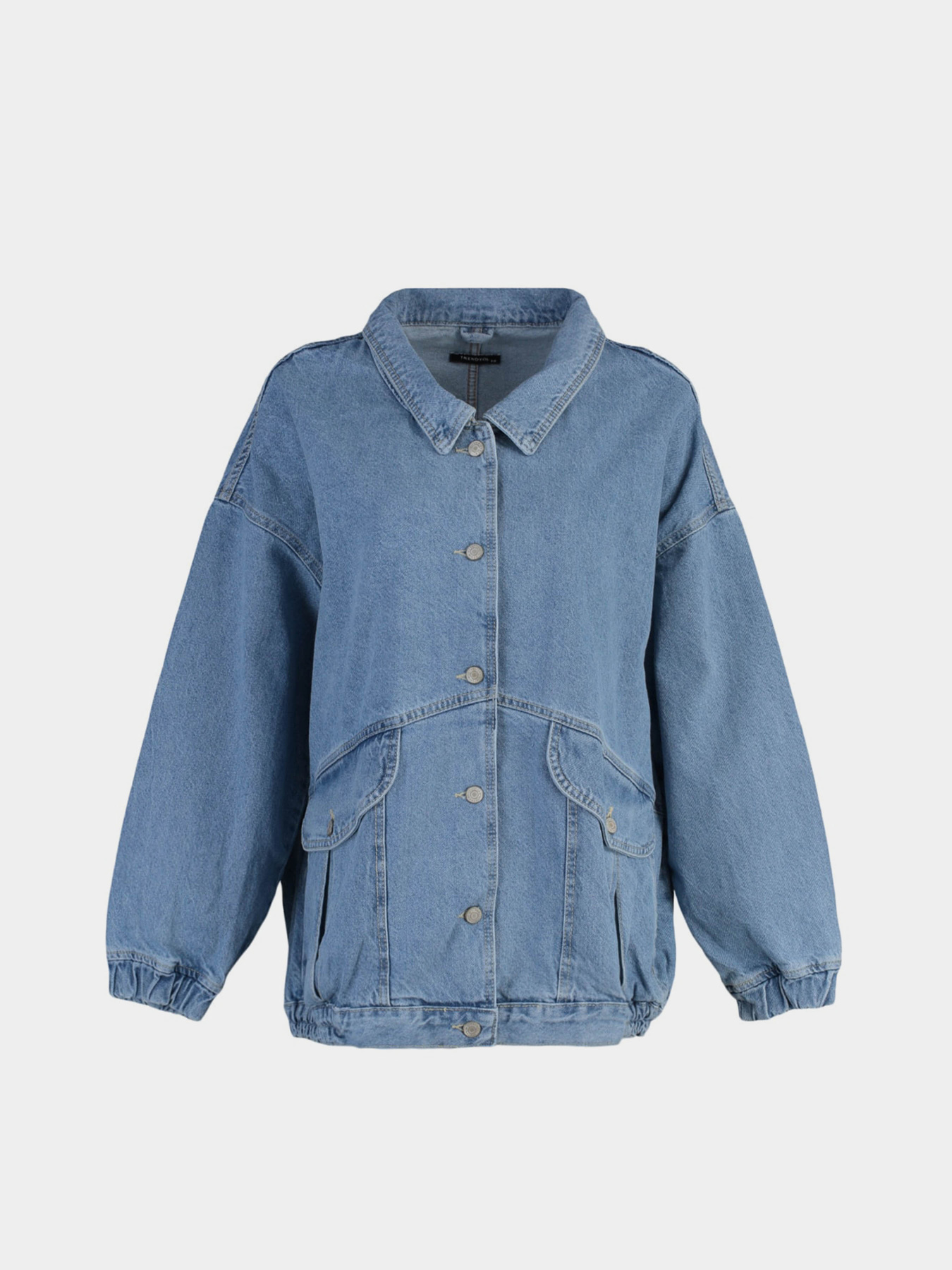 Джинсова куртка Trendyol модель TWOSS21CE0289/Mavi Джинсова куртка Trendyol модель TWOSS21CE0289/Mavi Фото