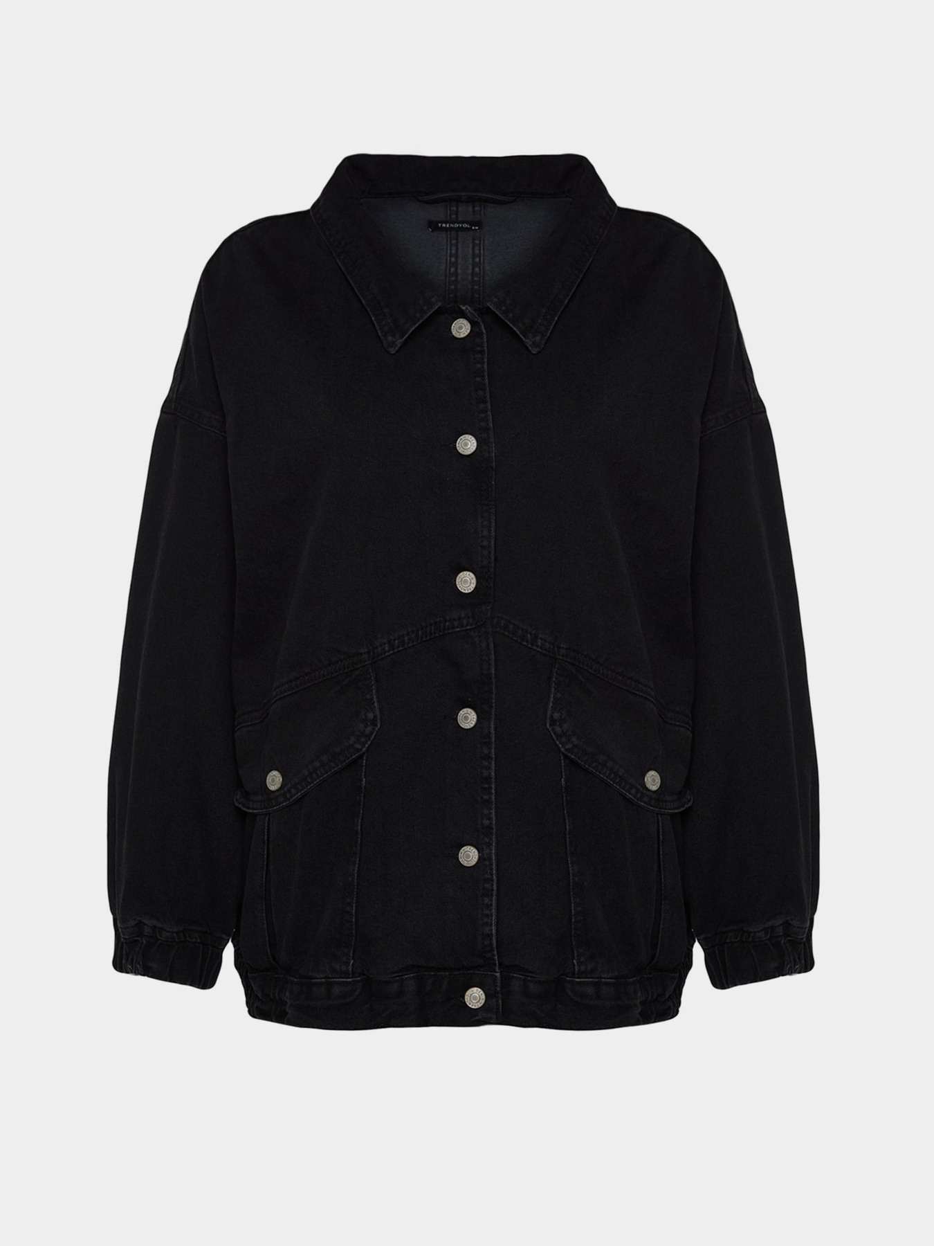 Джинсова куртка Trendyol модель TWOSS21CE0289/Siyah Фото