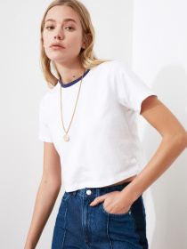 Футболка Trendyol модель TWOSS21TS0395/Beyaz Фото