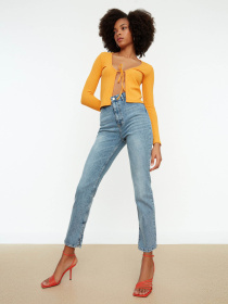 Прямі джинси Trendyol модель TWOSS22JE0430/Mavi Фото