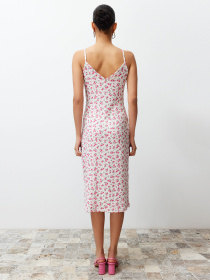 Платье миди Trendyol модель TWOSS23EL01454/Ekru Фото