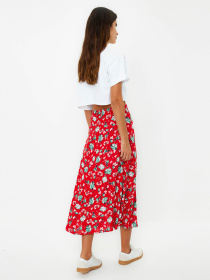 Юбка миди Trendyol модель TWOSS23ET00295/Kirmizi Фото