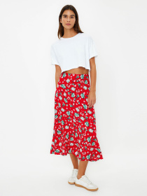 Юбка миди Trendyol модель TWOSS23ET00295/Kirmizi Фото