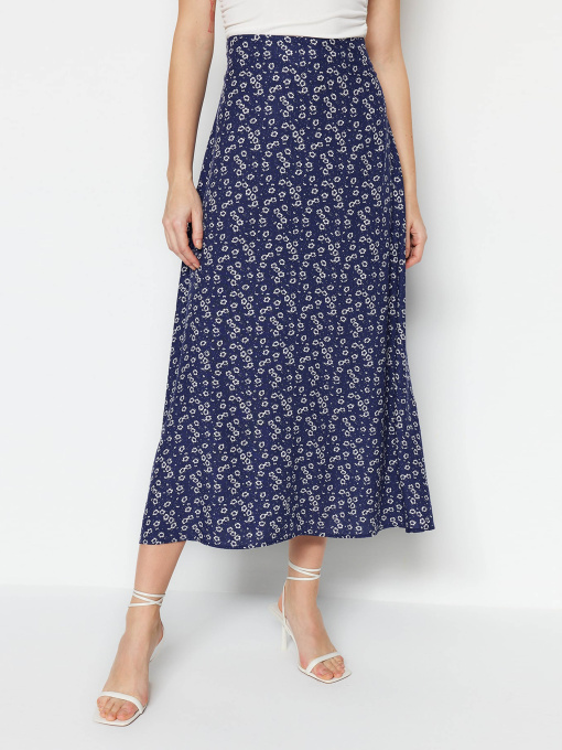 Юбка миди Trendyol модель TWOSS23ET00295/Mavi Фото