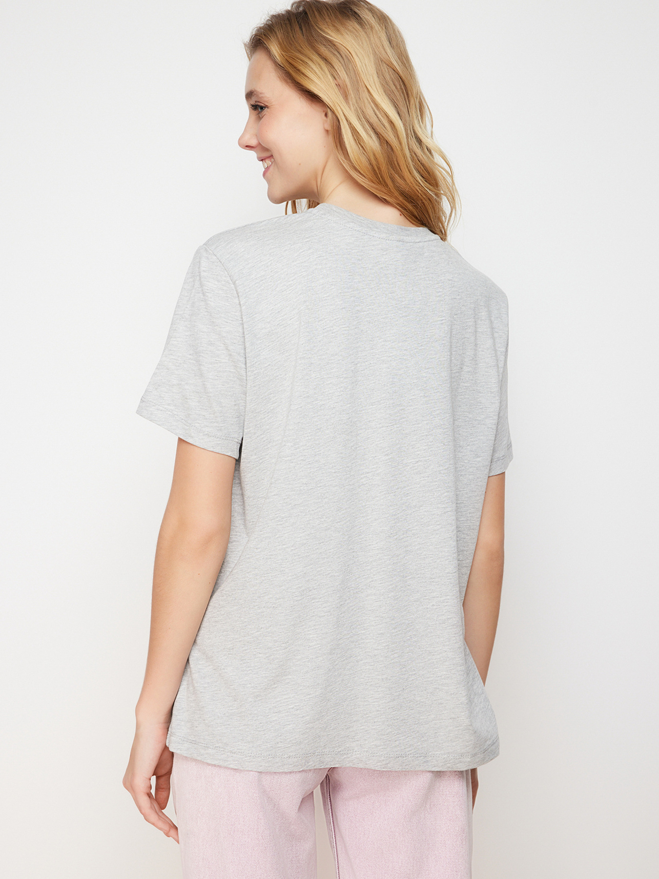 Футболка Trendyol модель TWOSS23TS00000/Gri Melanj Фото