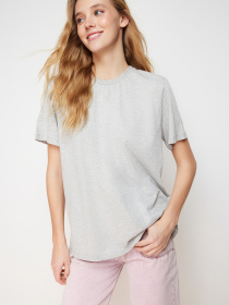 Футболка Trendyol модель TWOSS23TS00000/Gri Melanj Фото