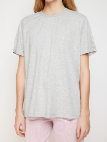 Футболка Trendyol модель TWOSS23TS00000/Gri Melanj Фото