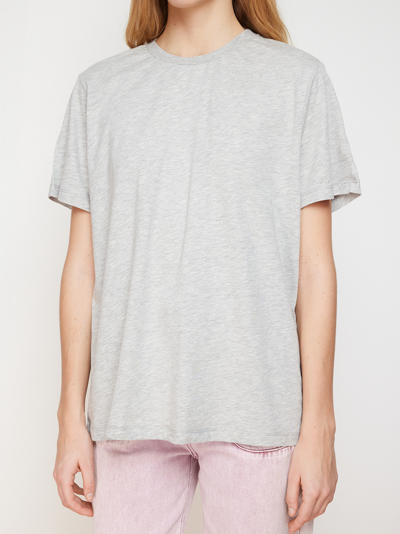 Футболка Trendyol модель TWOSS23TS00000/Gri Melanj Фото