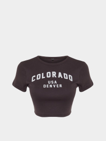 Топ Trendyol модель TWOSS23TS00101/Antrasit Фото