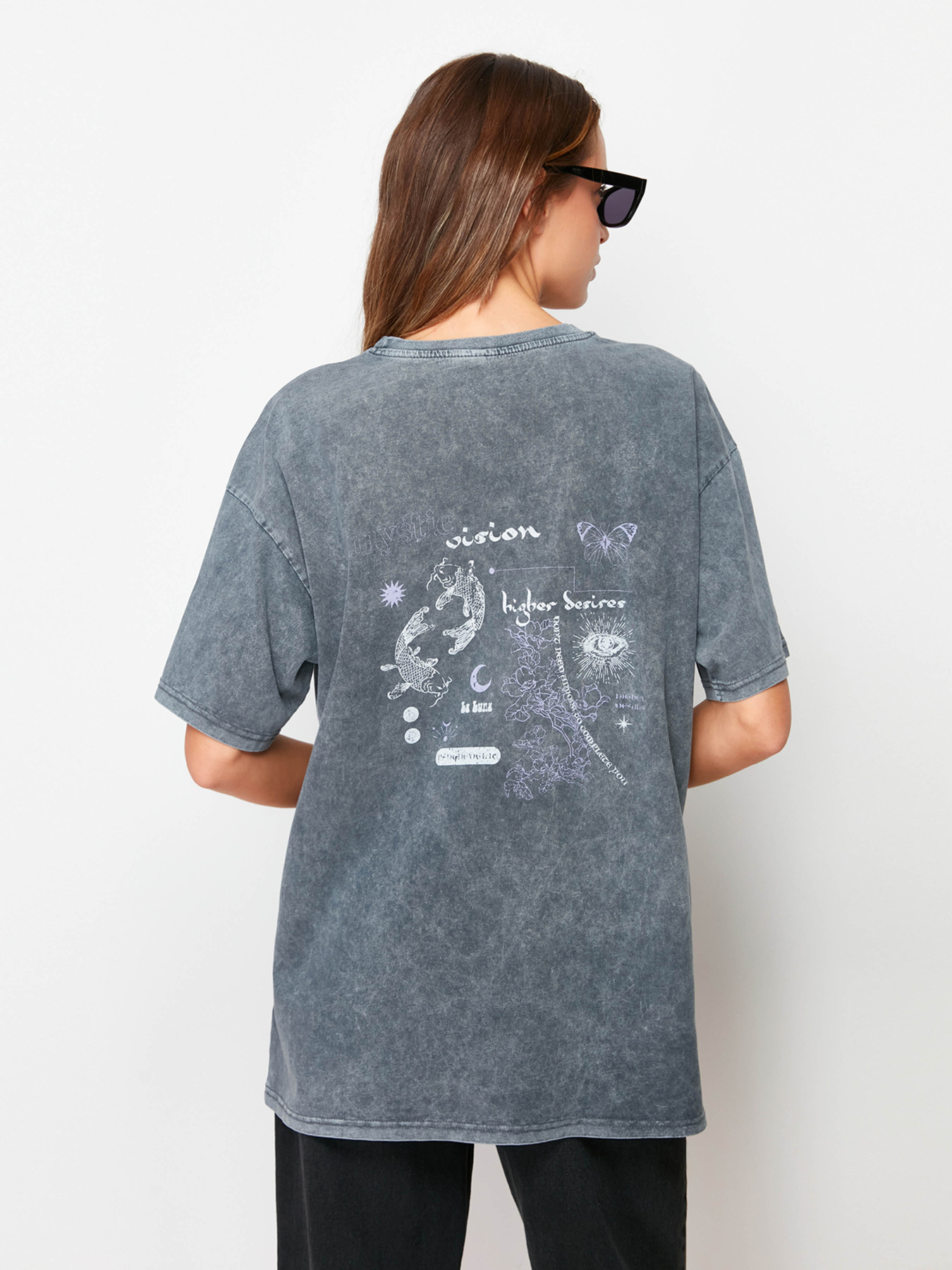 Футболка Trendyol модель TWOSS23TS00109/Antrasit Фото