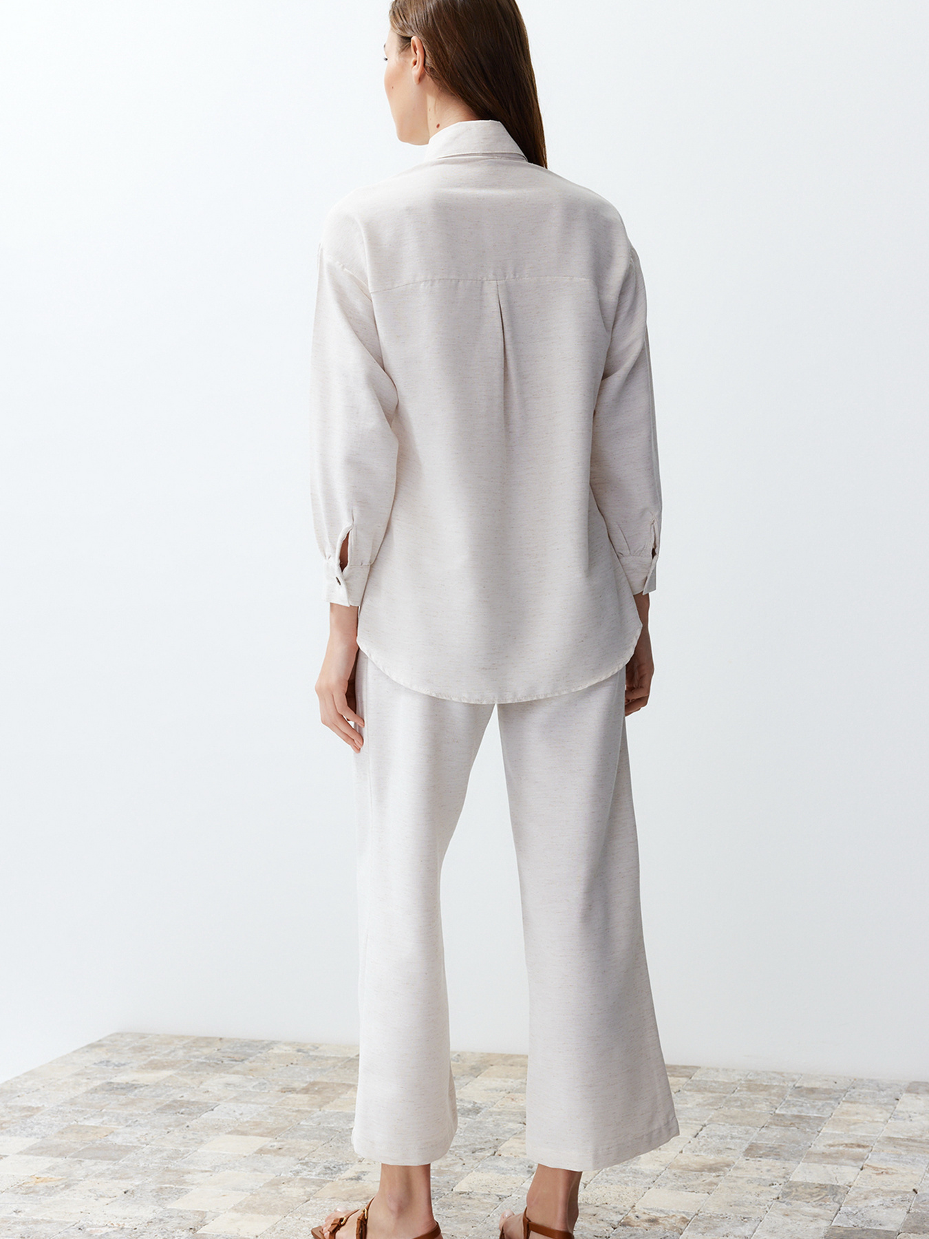 Костюм Trendyol модель TWOSS24AU00065/Ekru Фото