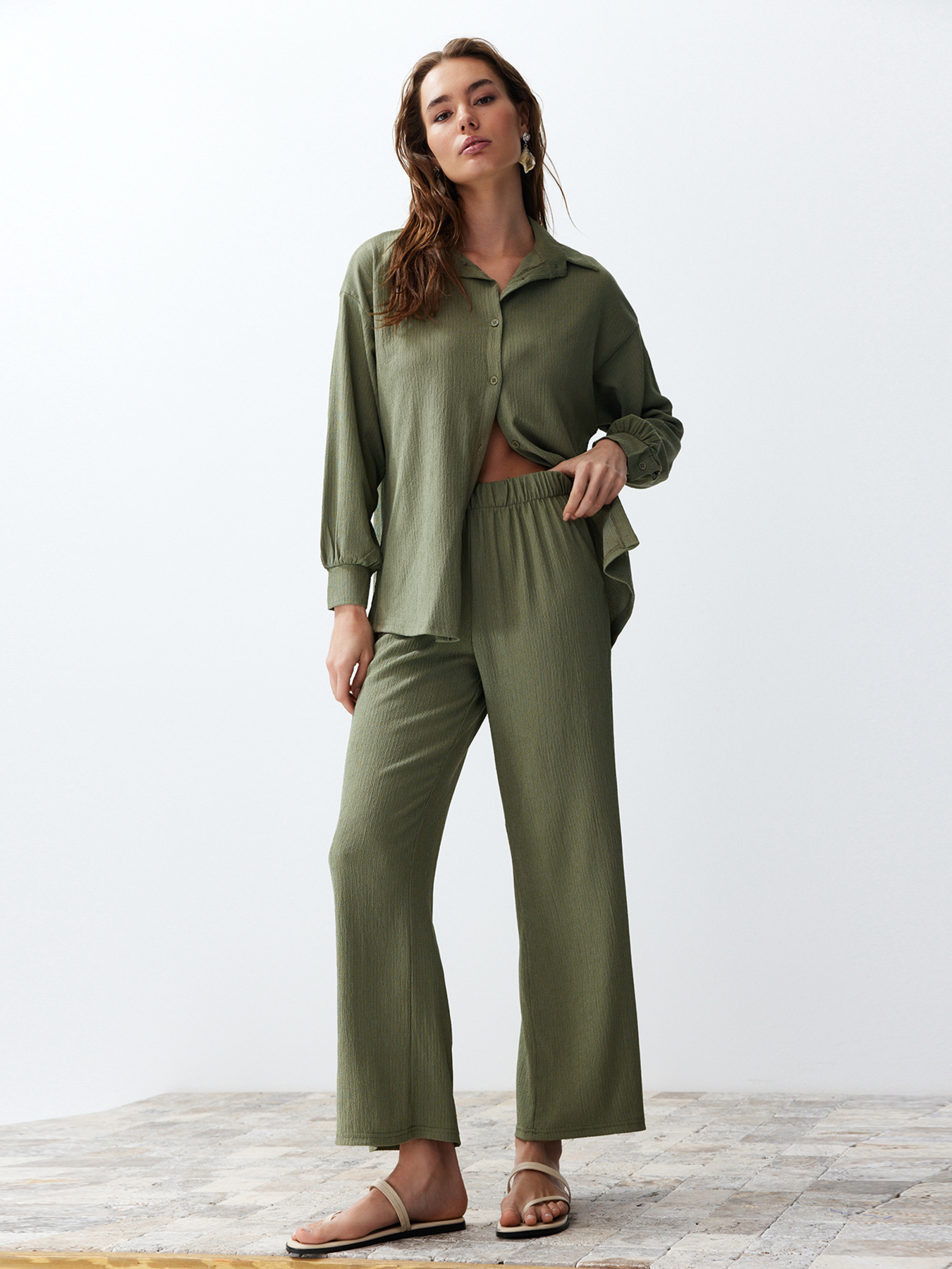 Костюм Trendyol модель TWOSS24AU00066/Yesil Фото